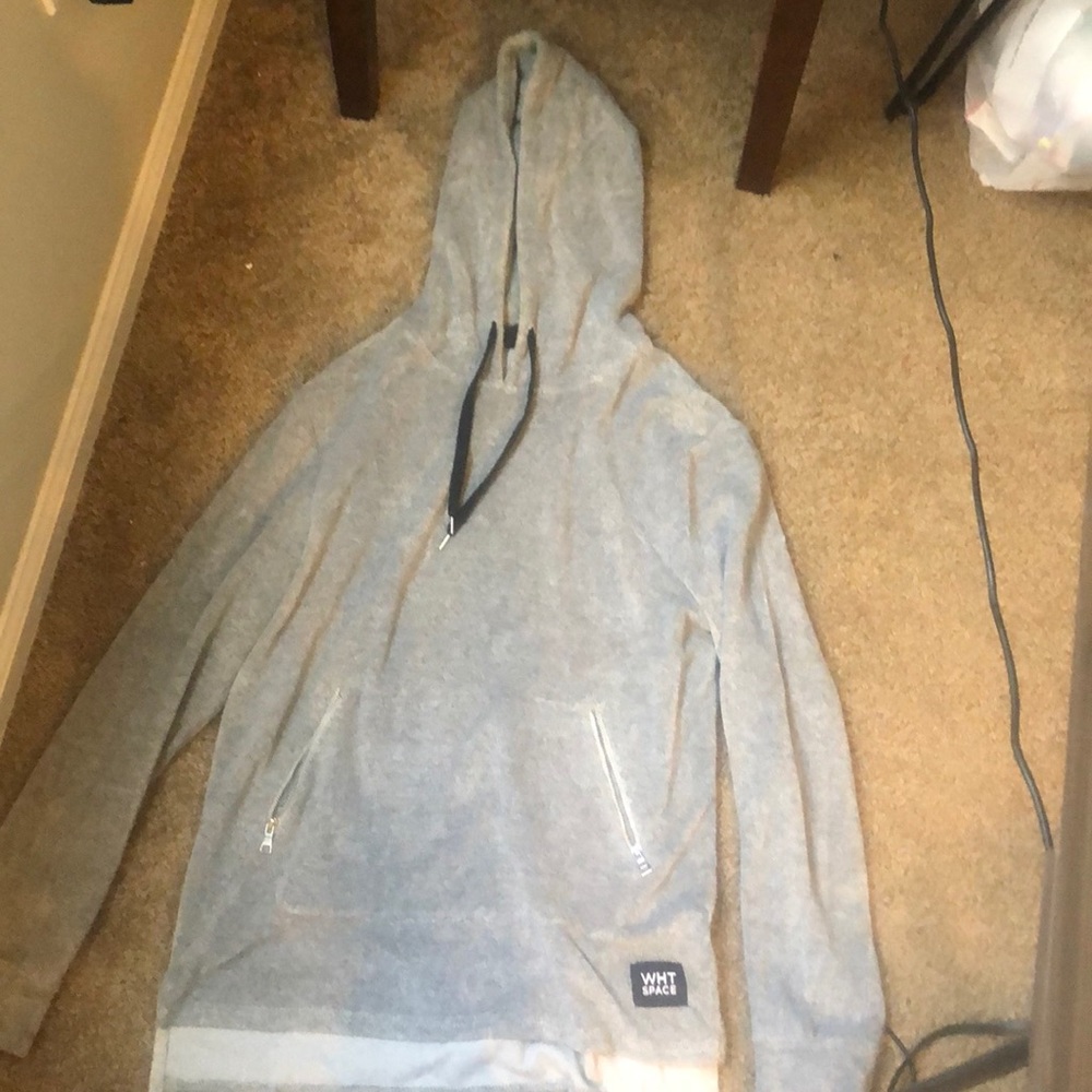 Wht Space hoodie made of towel material